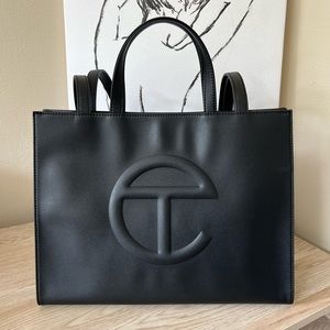 Telfar Medium Shopping Bag (Black)